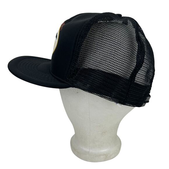 Mountain Oil Custom Lubricants Walla Walla Wa Hat Vtg Black Snapback Trucker Cap - Picture 4 of 9